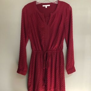 Adorable red long sleeved dress
